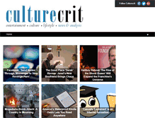 Tablet Screenshot of culturecrit.com